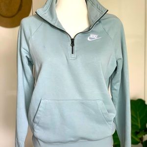 NIKE Vintage Quarter-zip Sweatshirt - Ice Blue